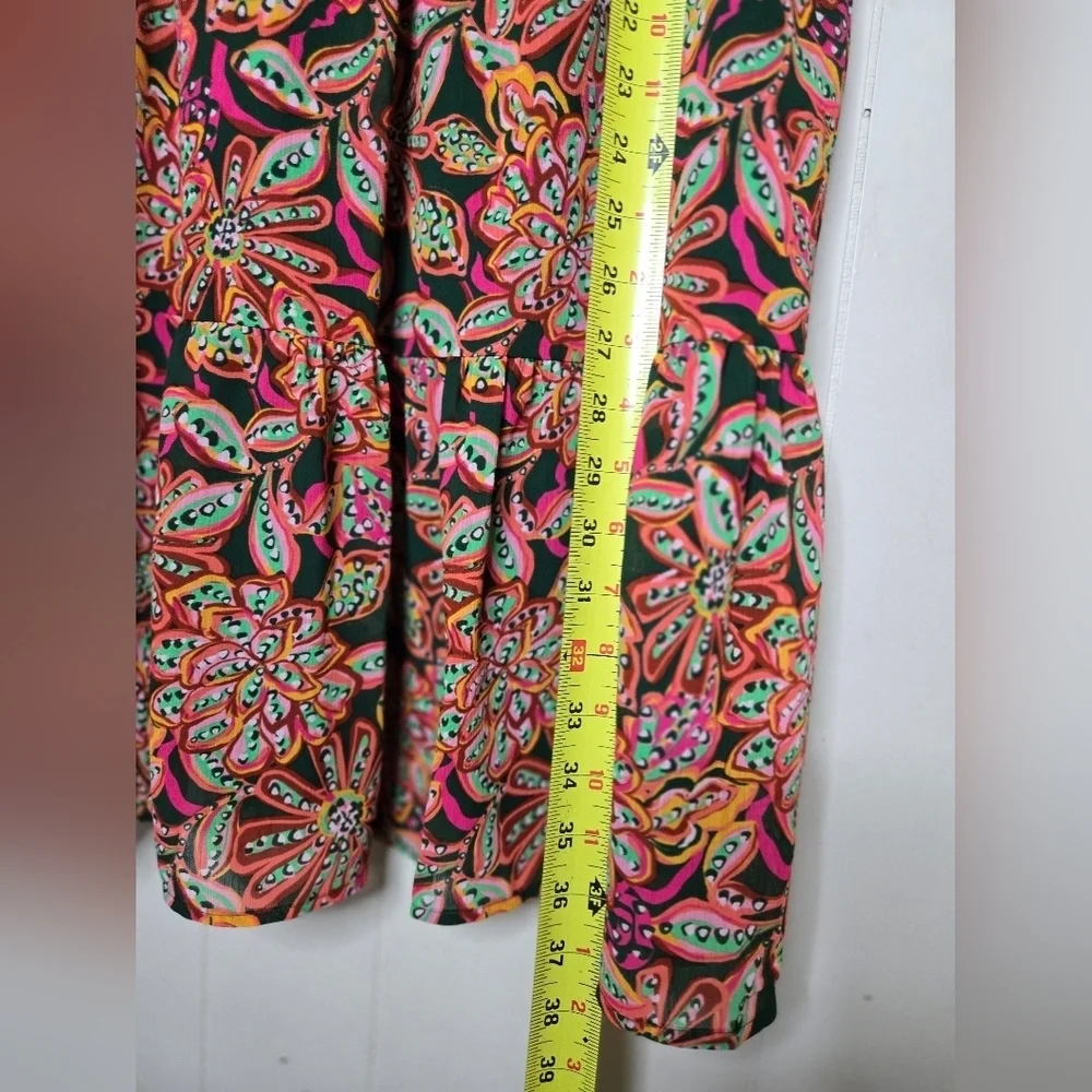 J.Crew Floral Sleeveless Dress-Size 12 -100% Polyester